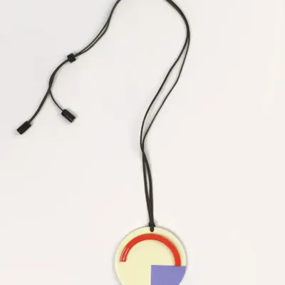 Jewelry - Pendant in horn and tricolor lacquer - L INDOCHINEUR X RIVÊT