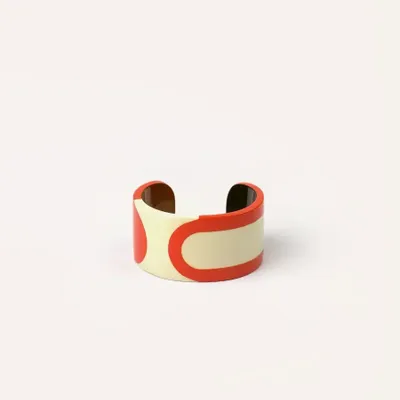 Bracelets - Horn and lacquer cuff size M - L INDOCHINEUR X RIVÊT