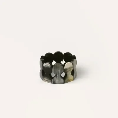 Bracelets - Articulated bracelet crown pieces 1 in blond horn - L INDOCHINEUR X RIVÊT