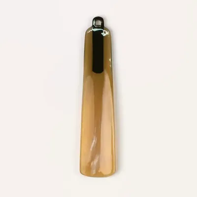 Shoes - Small shoehorn in blond horn and black lacquer - L INDOCHINEUR X RIVÊT