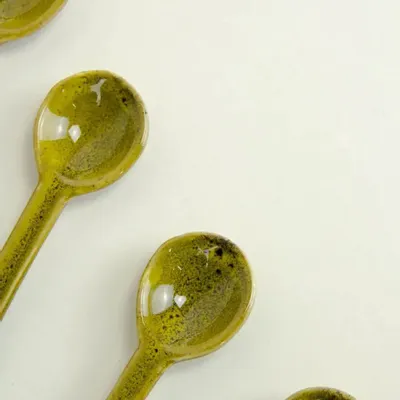 Accessoires thé et café - Set de 6 cuillères Hoa Bien - rouge - L INDOCHINEUR X RIVÊT