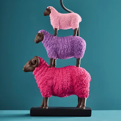 Table lamps - Table lamp with sheep Colorful Sheep - WERNS