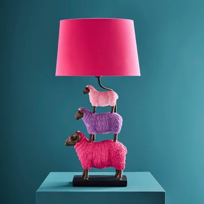 Lampes de table - Lampe de table avec moutons Colorful Sheep - WERNS