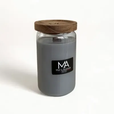 Decorative objects - INCENSE — Scented Candle (Large Jar) - MAT AMANDINE