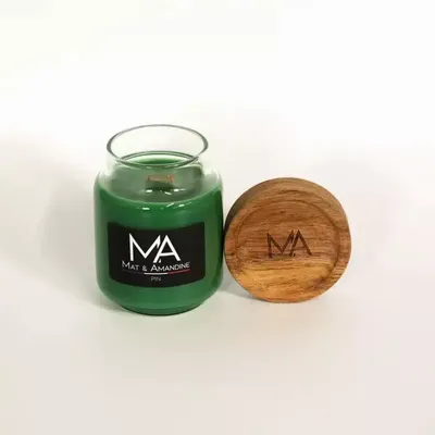 Decorative objects - PIN - Scented Candle (Small Jar) - MAT AMANDINE