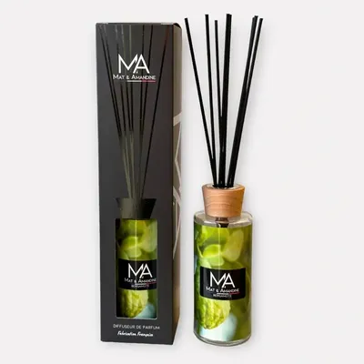 Decorative objects - BERGAMOT — Stick diffuser - MAT AMANDINE