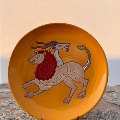 Decorative objects - Anthologist x Valsamakis Chimera Plate Small Yellow - ANTHOLOGIST