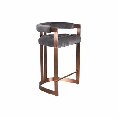 Chaises - Chaise de bar Winfrey fabriquée à la main au Portugal par Ottiu - OTTIU