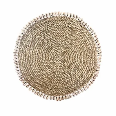 Sets de table - CAURI - Set de table en rotin et coquillage - HYDILE