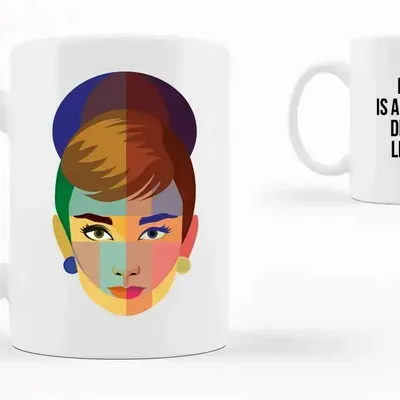 Tasses et mugs - Tasse Geo Audrey en anglais - KALIDOSKOPIO