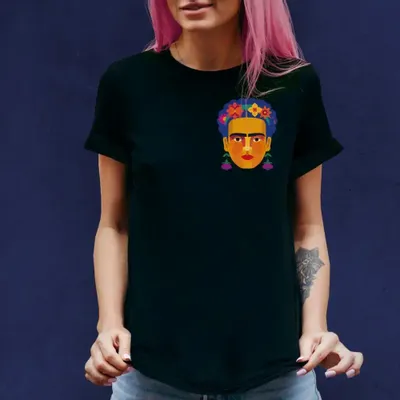 Prêt-à-porter - T-shirt noir Flores - KALIDOSKOPIO