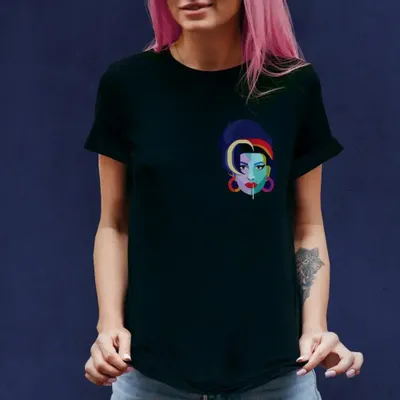 Prêt-à-porter - T-shirt noir Amy - KALIDOSKOPIO