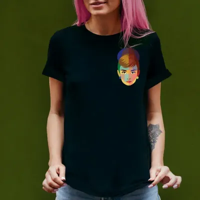 Prêt-à-porter - T-shirt noir Audrey - KALIDOSKOPIO