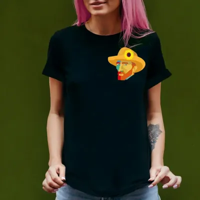 Prêt-à-porter - T-shirt noir Van Gogh - KALIDOSKOPIO