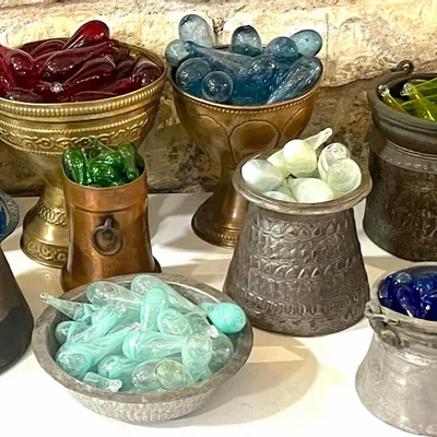 Outdoor decorative accessories - Goutte de verre recyclé - LA MAISON DAR DAR
