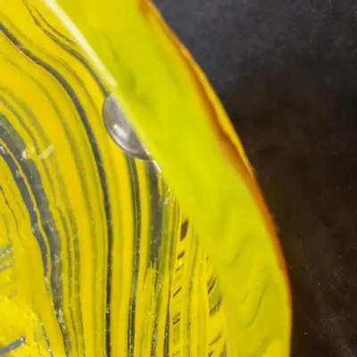 Floral decoration - Middle sized Glass Calla Lilly For Outside In Transp.-Yellow - CARNEOL GLASS