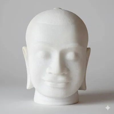 Sculptures, statuettes et miniatures - Jayavarman VII - Marble Stone - SATCHA