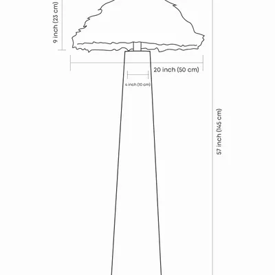 Lampadaires - Lampadaire Sazha Ivory — Abat-jour en bois et laine Shou Sugi Ban - PLETOSTUDIO