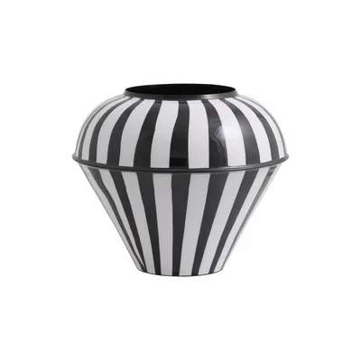 Vases - SIPURA vase - black/white - NORDAL