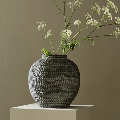 Vases - RUPA pot, cement - grey - NORDAL