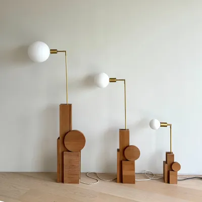 Table lamps - Table lamp and floor lamp Oi.01 - STUDIO SOL LECCIA