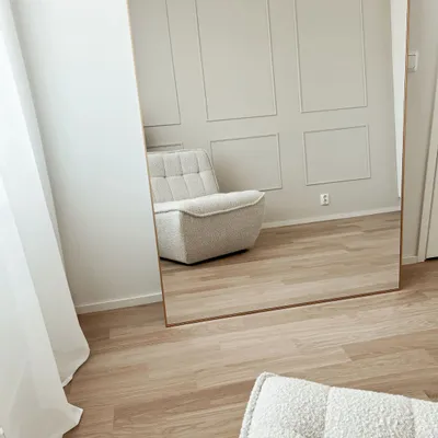 Miroirs - Très grand miroir pleine longueur avec cadre doré (130 x 220 cm) - SCANDINAVIAN GLASSFACTORY