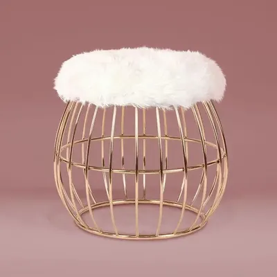 Tabourets - Tabouret Andy en laiton fabriqué à la main au Portugal par Ottiu - OTTIU