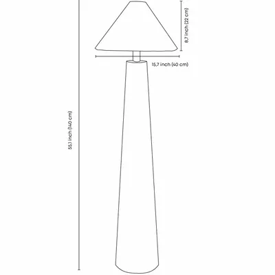 Lampadaires - Lampadaire Tokio — Base minimaliste en bois d'érable avec abat-jour en - PLETOSTUDIO
