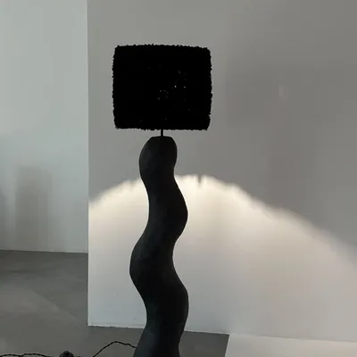 Floor lamps - Shadow Fringe – Sculptural Floor Lamp - PLETOSTUDIO