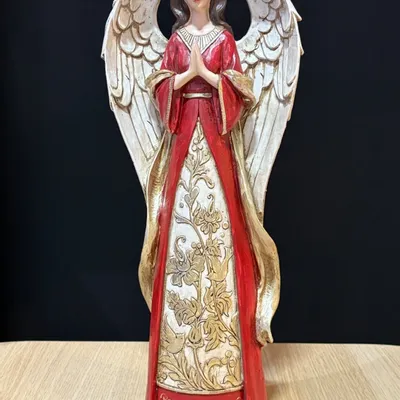Crèches et santons - Figurine d’Ange de Noël – « Paix sur la Terre » - BLUE STAR B.V.