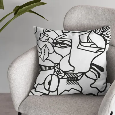 Coussins textile - Housse de coussin décoratif White Koseka  60 x 60 - Design by BRASS - ARTDECORIS