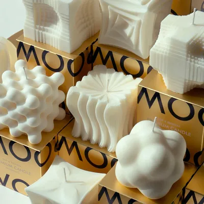 Bougies - Bougie sculpturale - Boîte cadeau dorée - WOOSM