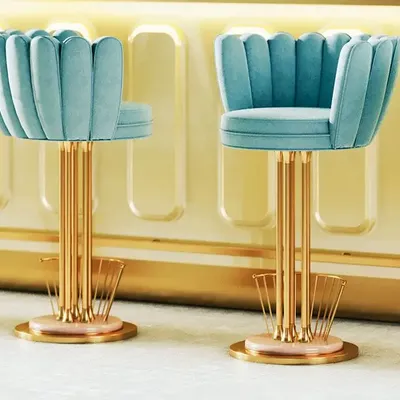 Tabourets - Tabouret de bar pivotant Angel fabriqué à la main au Portugal par Otti - OTTIU