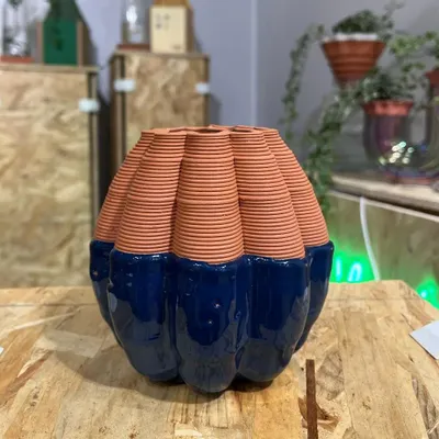 Vases - PETRA 3d clay vase - COMMON PLACE YOUR URBAN JUNGLE