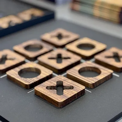 Decorative objects - Game board - Playset in ovangkol wood - SHALL WE PLAY A GAME?