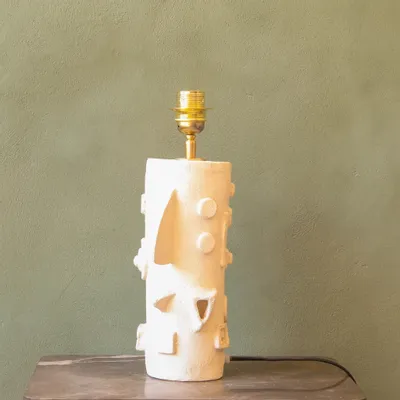 Table lamps - Miró handbuilt ceramic lamp unique art piece - STUDIO WILD ORANGE