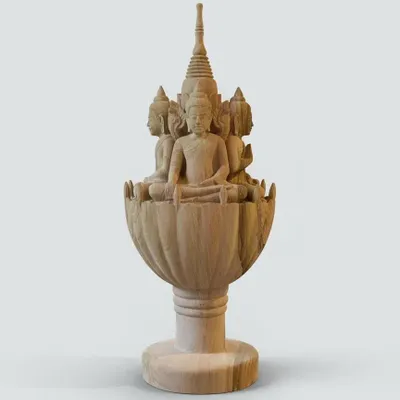 Decorative objects - Buddha on Lotus - SATCHA