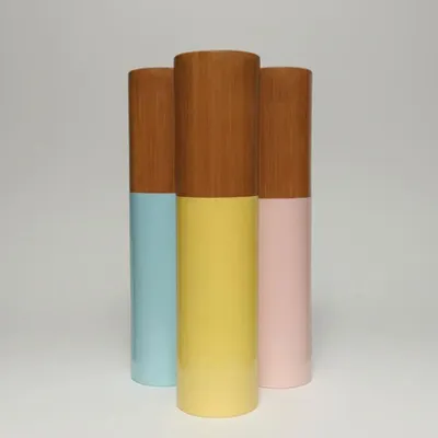 Objets de décoration - Bambou naturel laqué - SATCHA