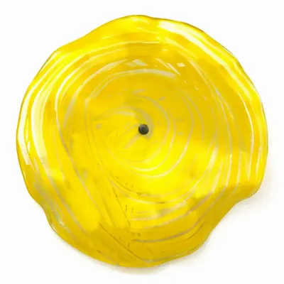 Floral decoration - Medium -sized glass calabel flower for outdoor in turquoise colour with 43 cm stainless steel stem - CARNEOL GLASS