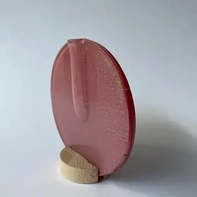 Vases - Round vase in pink color - CARNEOL GLASS