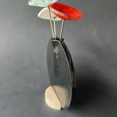 Vases - Vase rond noir 13 cm - CARNEOL GLASS