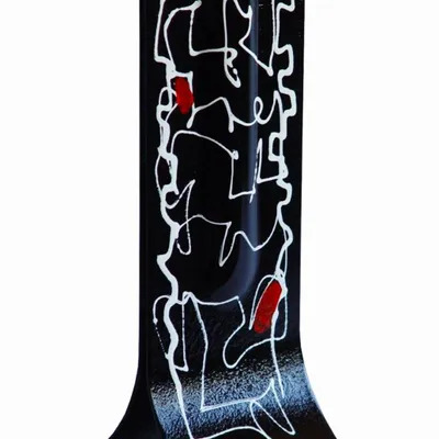 Vases - V79-14x36 - CARNEOL GLASS
