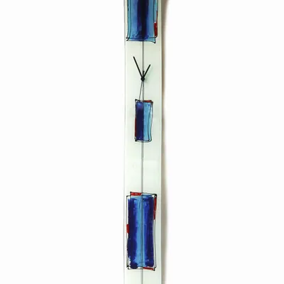 Clocks - Cubie white-grey wall clock 12x115 cm - CARNEOL GLASS