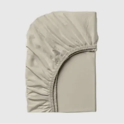 Linge de lit - Jersey Fitted Sheet, 90/200/25cm, Grey - DILIOS