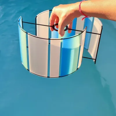 Lampes de table - LAMPE POP STRIPE LE GLACIER - ZARALOBO