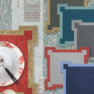 Placemats - LUGANO LINEN PLACEMAT - LA CUCA