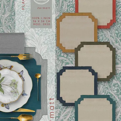Placemats - ZERMATT LINEN PLACEMAT - LA CUCA