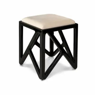 Stools - RHEA - Lacquer Stool - MAI HOME DECOR PTE LIMITED