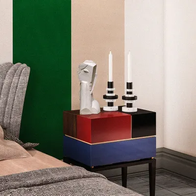 Tables de nuit - Table de chevet Proportion II fabriquée à la main au Portugal par Mala - MALABAR