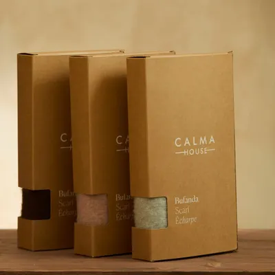 Scarves - Scarf Oslo Brown - CALMA HOUSE